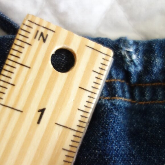 Vtg Made in U.S.A. GUESS Denim Overalls Dress – Jr 7 - Picture 2 of 10